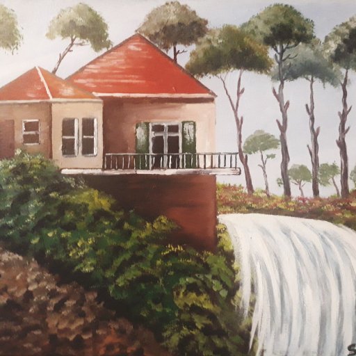 House Among Pine Trees