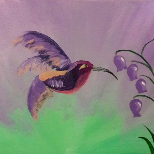 mom's humming bird finished