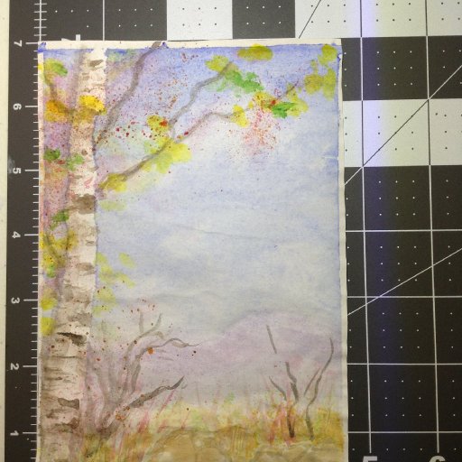 Birch Tree - Watercolor
