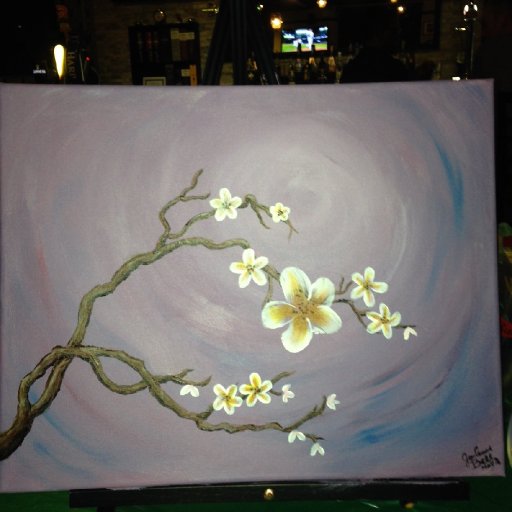 My very first painting at a Paint and Sip