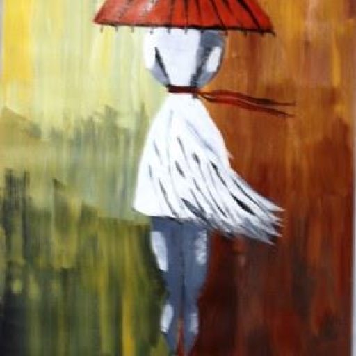 Girl with the umbrella