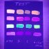 Fluorescent Glow Paint Test - Blacklight