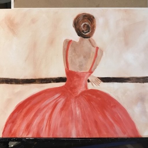 Acrylic Ballerina in progress