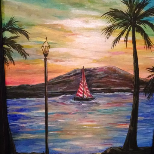 Sailboat (acrylic)