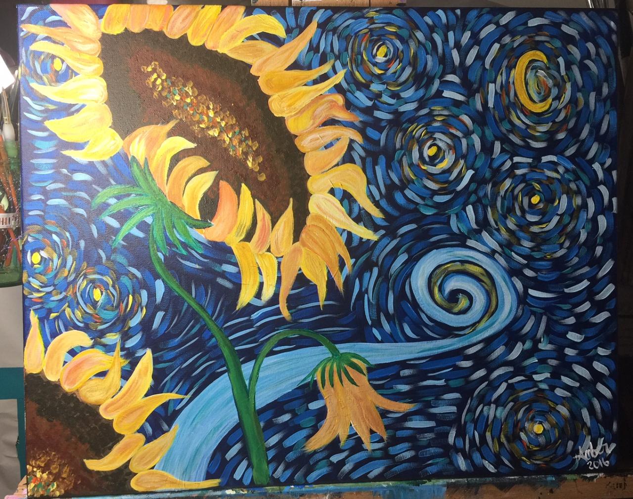 34 Starry Night Sunflowers - Gallery - amberama76 | The Art Sherpa