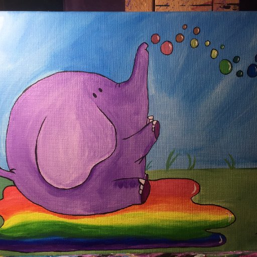 50-Rainbow Elephant