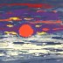 Sunset - fluid painting