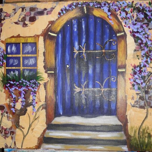 old blue door complete