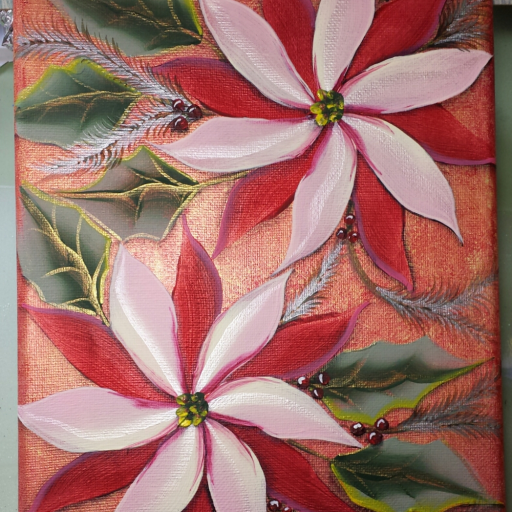 Poinsettia Pinwheel