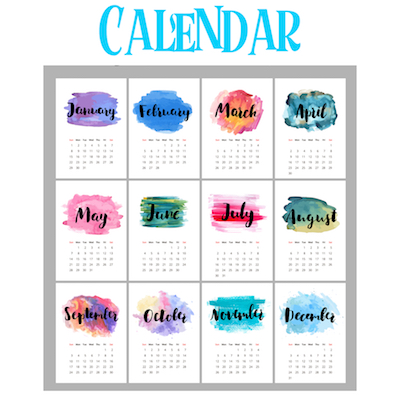 The Art Sherpa Calendar