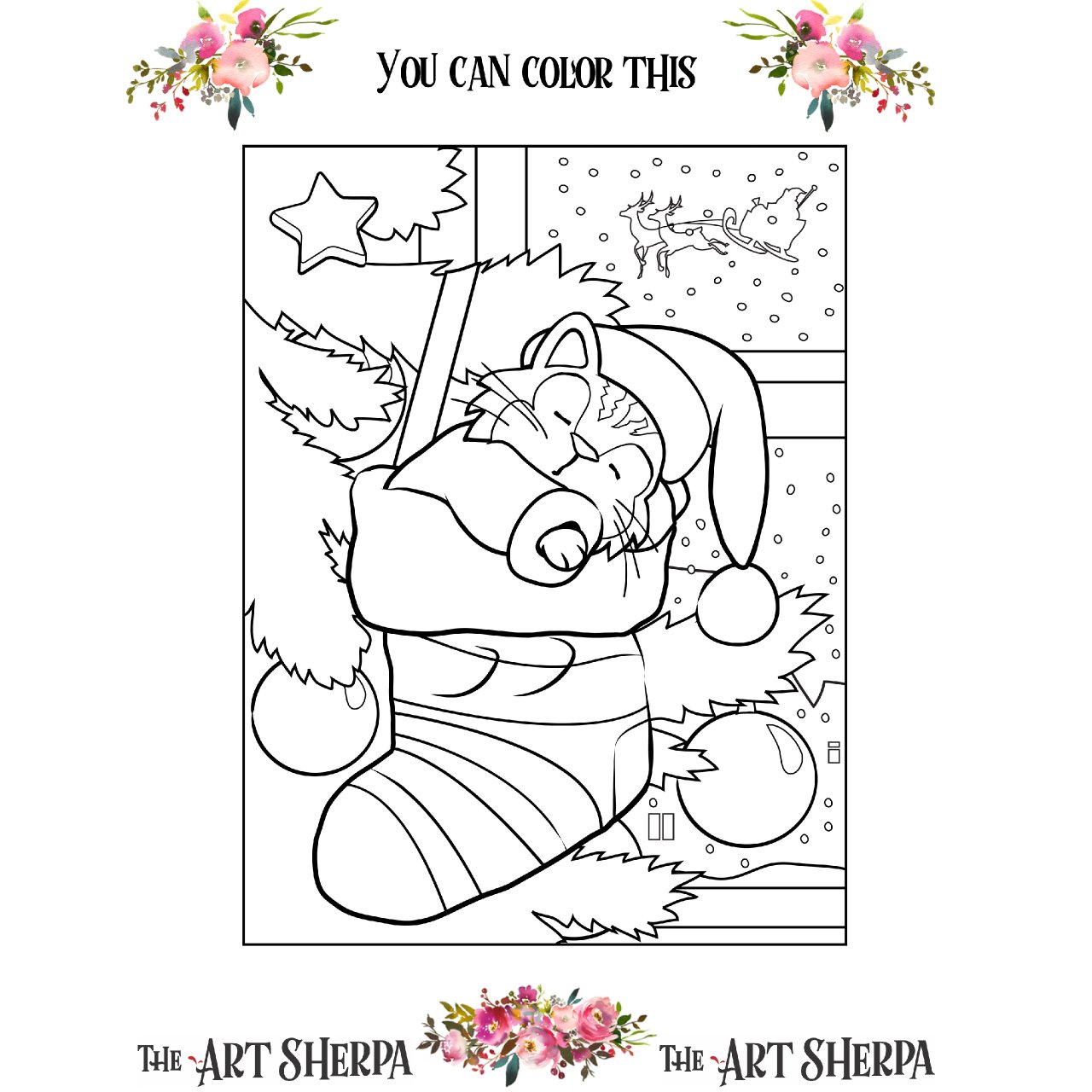 December Little Brush coloring page