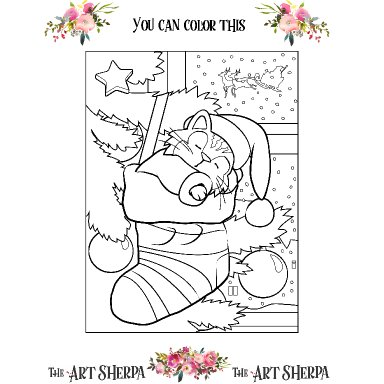 December Little Brush coloring page
