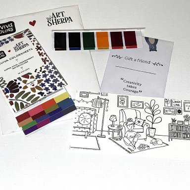 The Art Sherpa Favorite Viviva Colorsheet  Kit 1