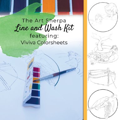 Viviva ColorSheets Kit 2 Line and Wash 
