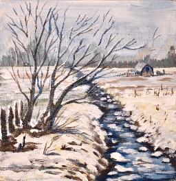 The Art Sherpa Winter Landscape 6 x 6 (free gift with purchase)