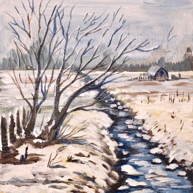 The Art Sherpa Winter Landscape 6 x 6 (free gift with purchase)