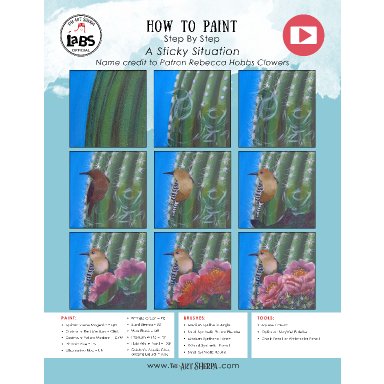 Cactus Flower and Bird 