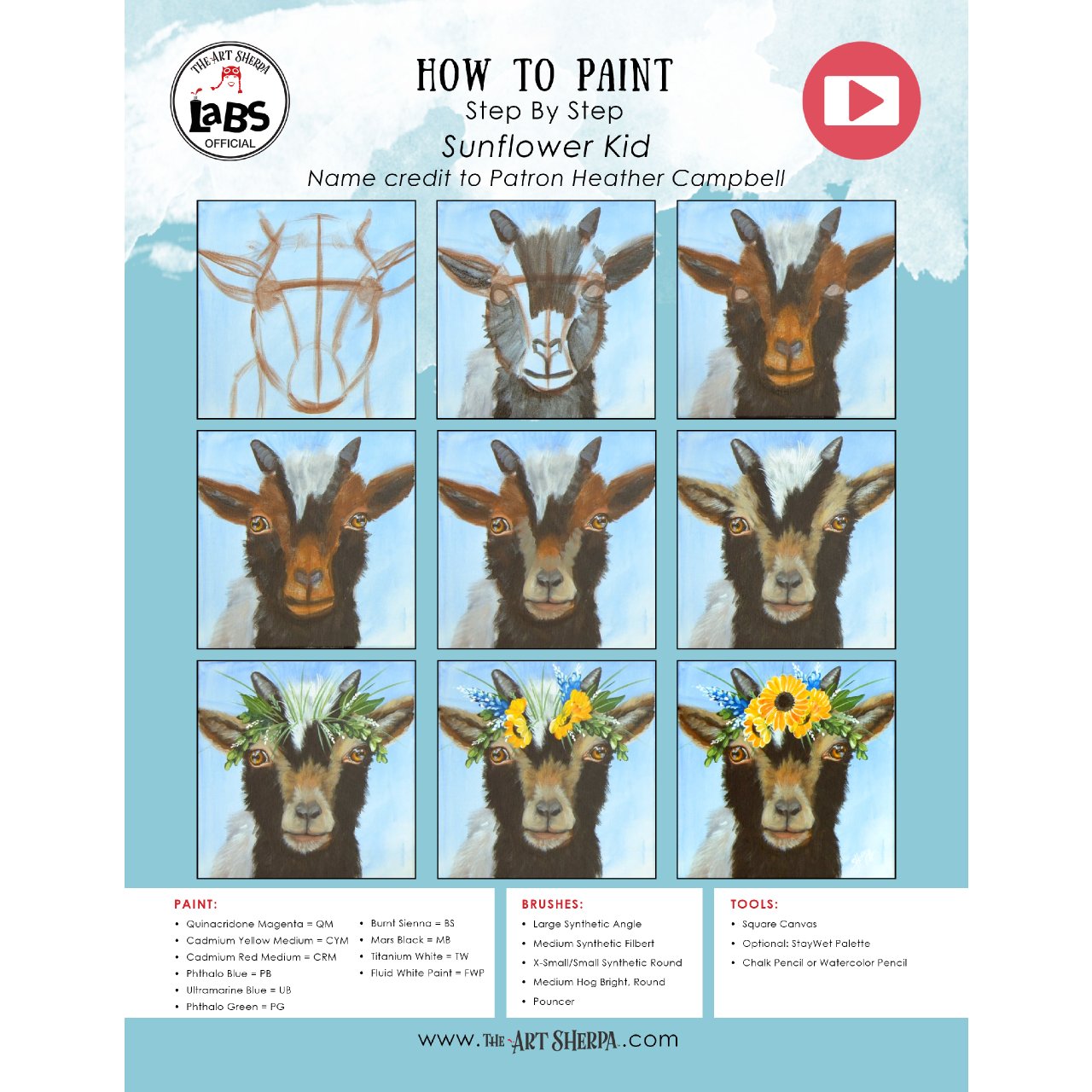 Baby Goad with Sunflower Crown 