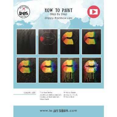 Drippy Rainbow Lips