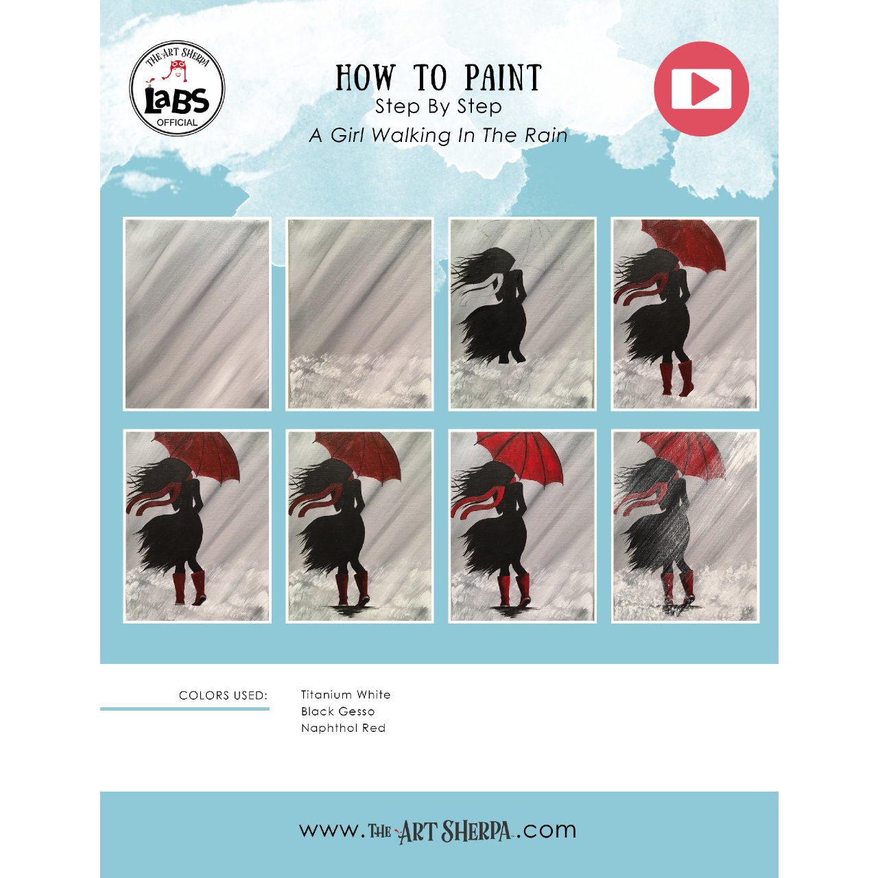 Girl Walking in the Rain