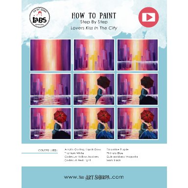 Lovers Kiss In the Rain City