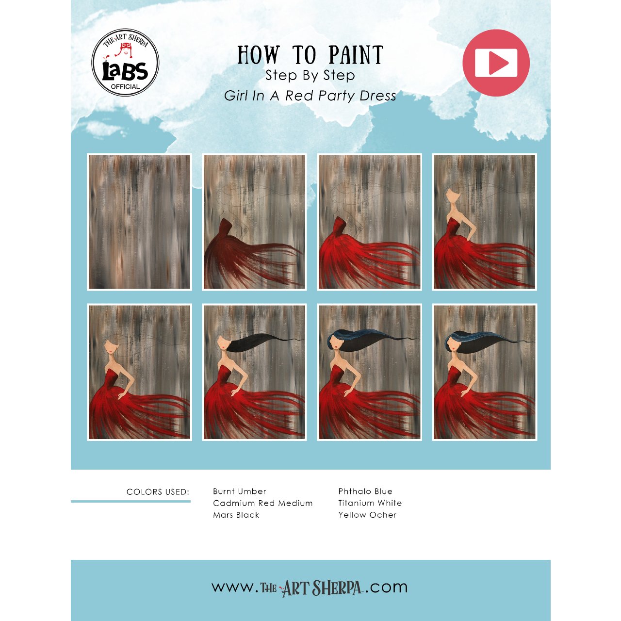 Red Party Dress Girl 