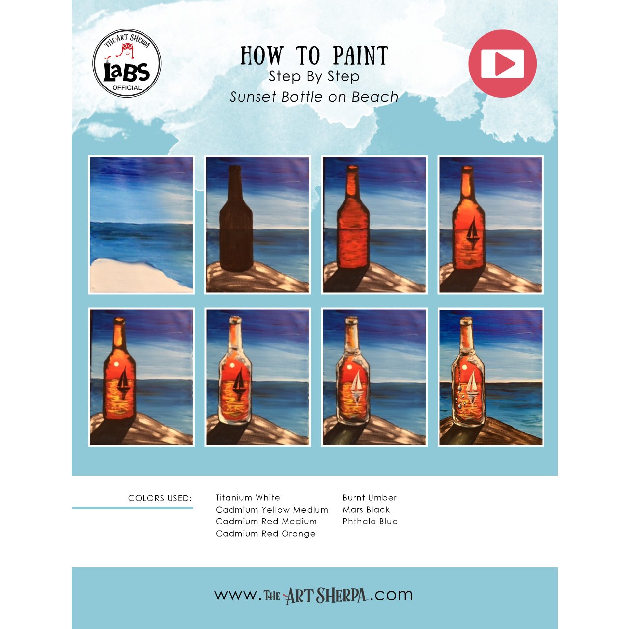 Sunset  Beach Bottle 