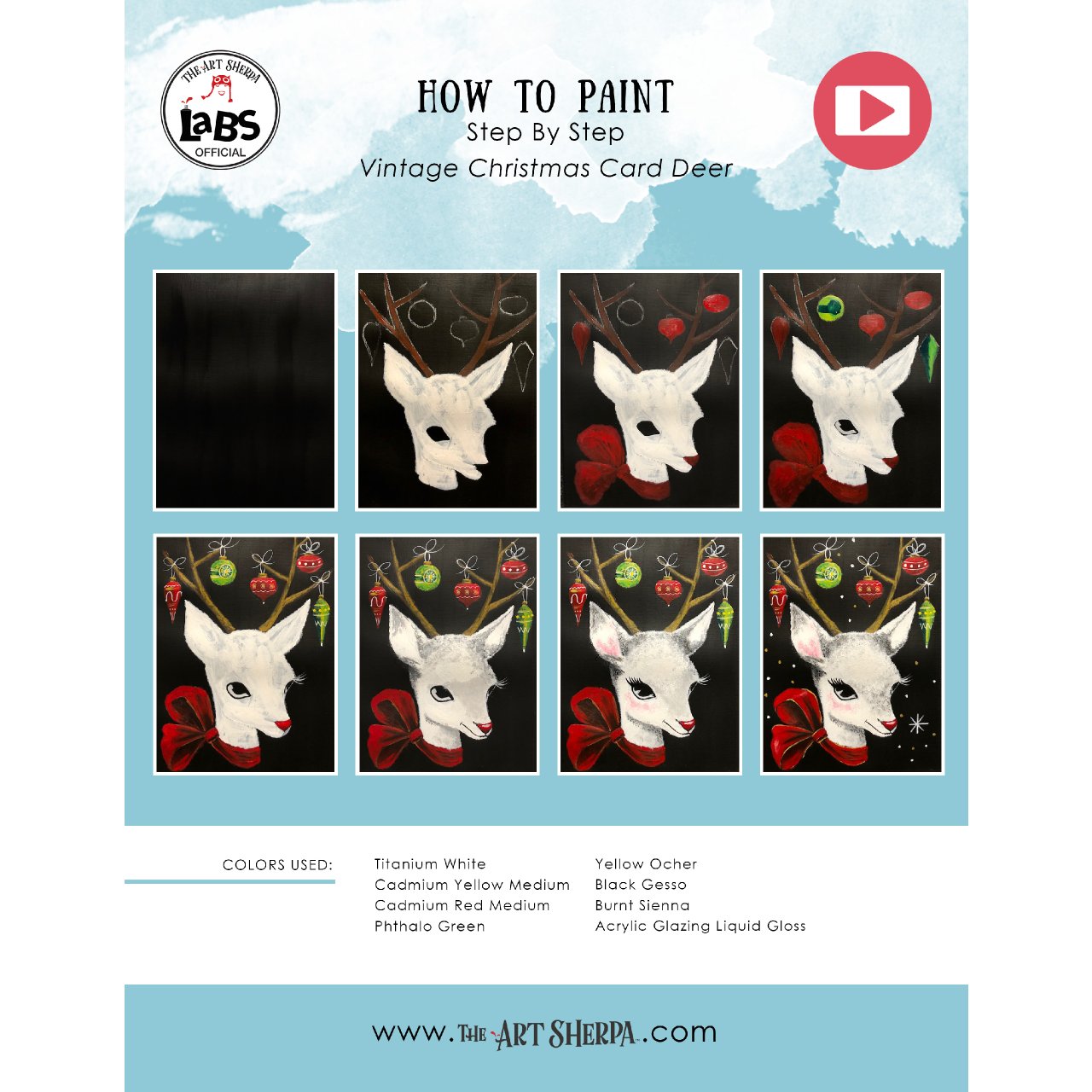 Vintage Christmas Deer