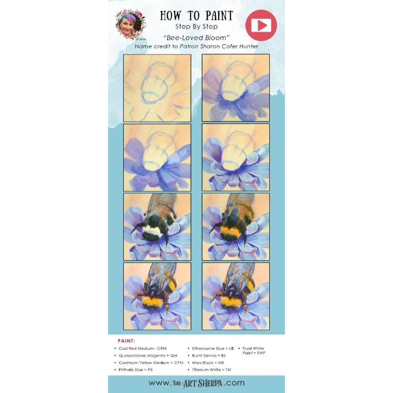 Bee and Flower / Acrylic April 2022