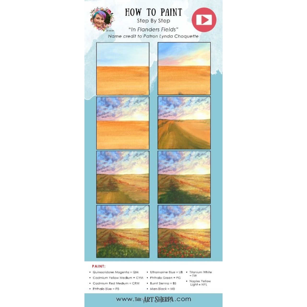 Field of Poppies / Acrylic April 2022 