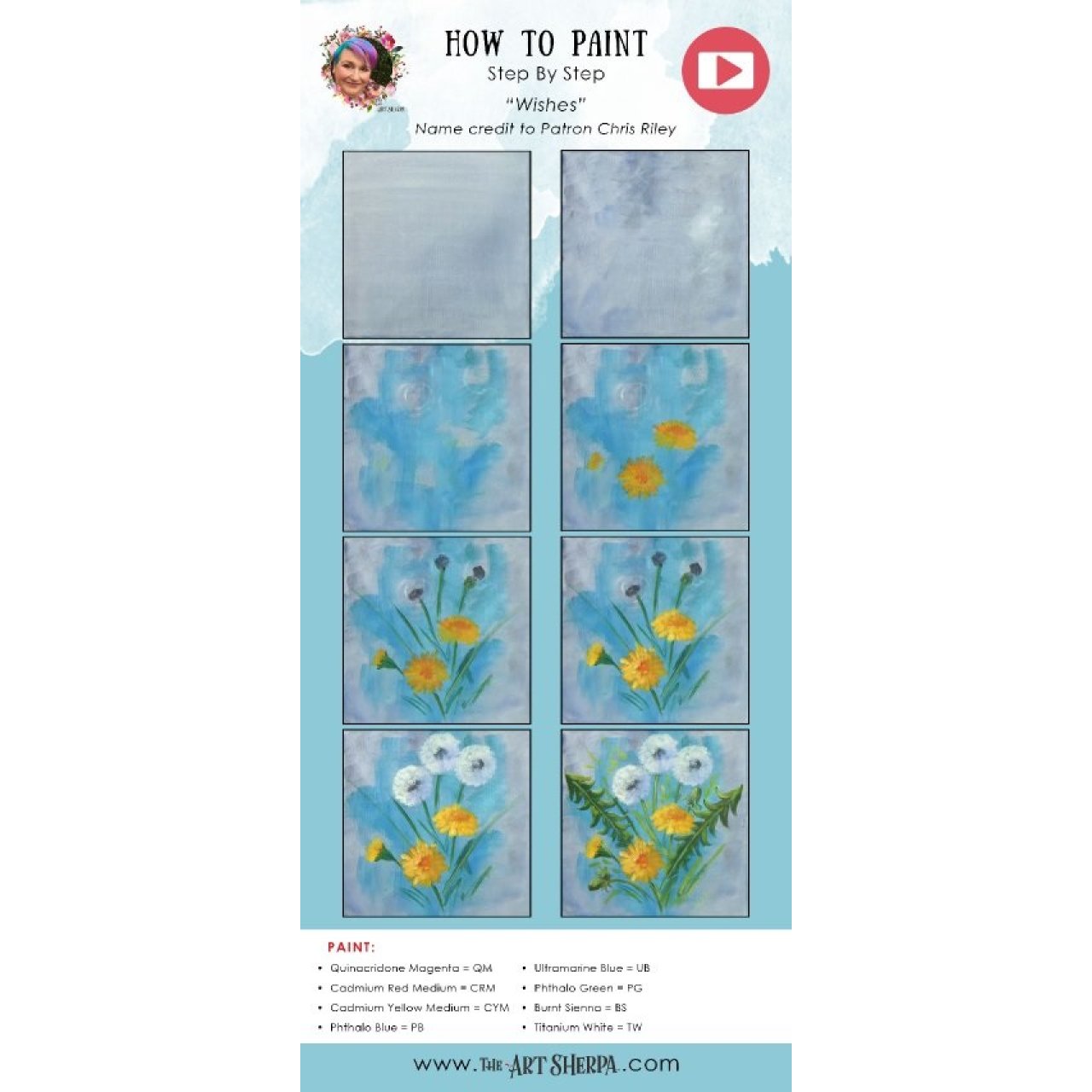 Dandelion and Puffs / Acrylic April 2022 