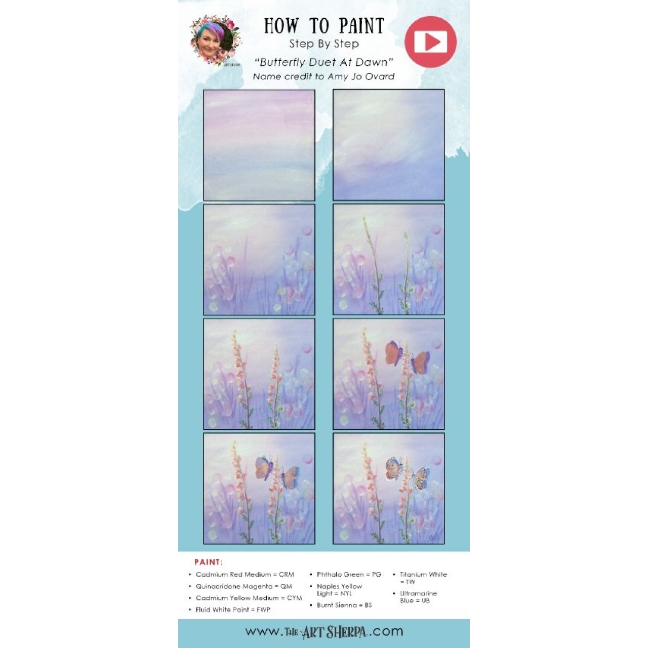 Lavender and Butterflies / Acrylic April 2022