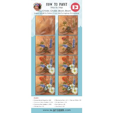 Blue Bonnet Wldflower and Chickadee / Acrylic April 2022