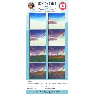 Purple Flowers and Mountain / Acrylic April 2022