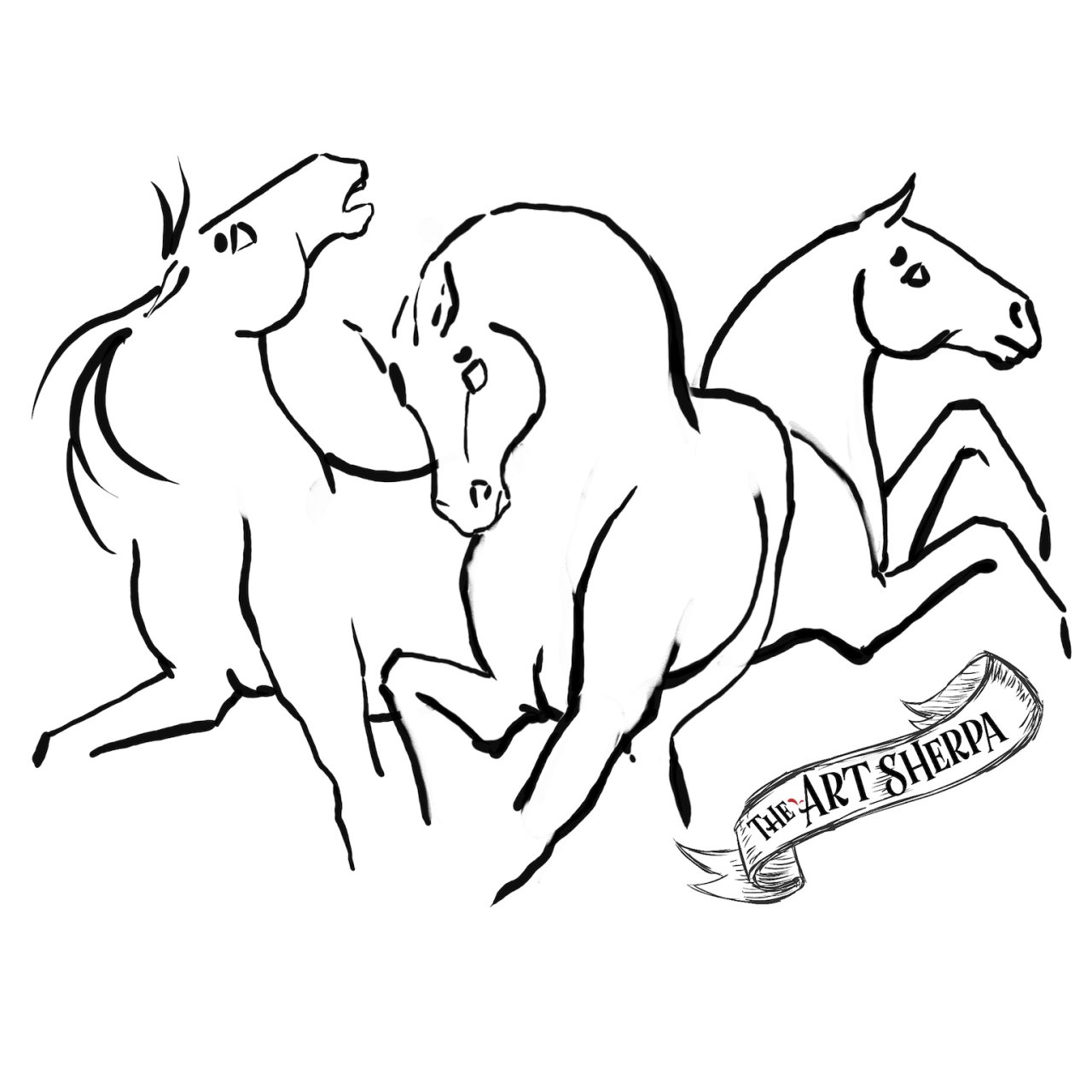 Abstract Horses Traceable - The Art Sherpa Community | The Art Sherpa