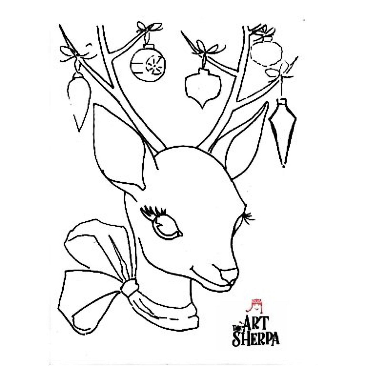 Deer reindeer-trace-file christmas .jpg doe stag christmas 