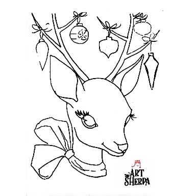 Deer reindeer-trace-file christmas .jpg doe stag christmas 