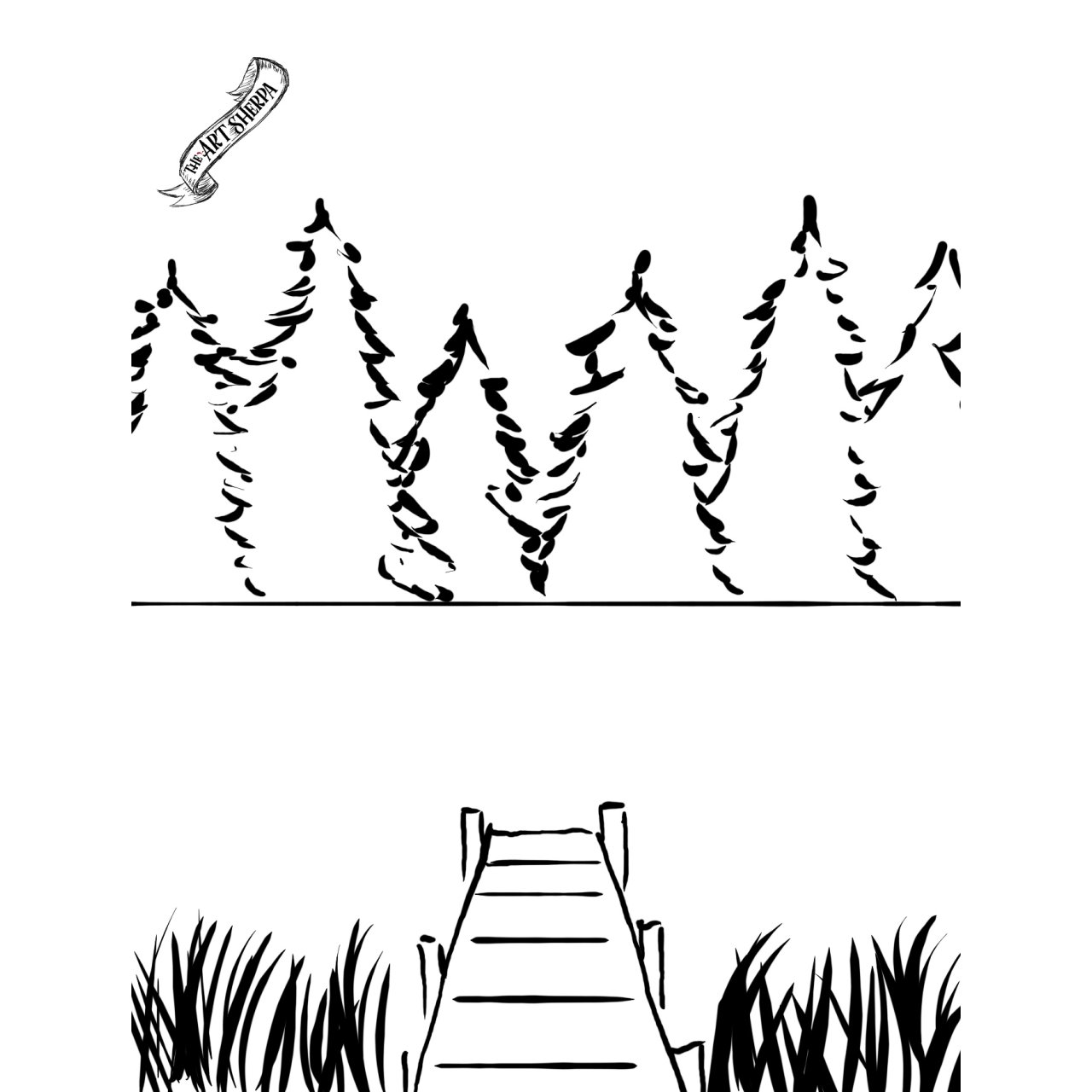 rainbow trees traceable .jpg