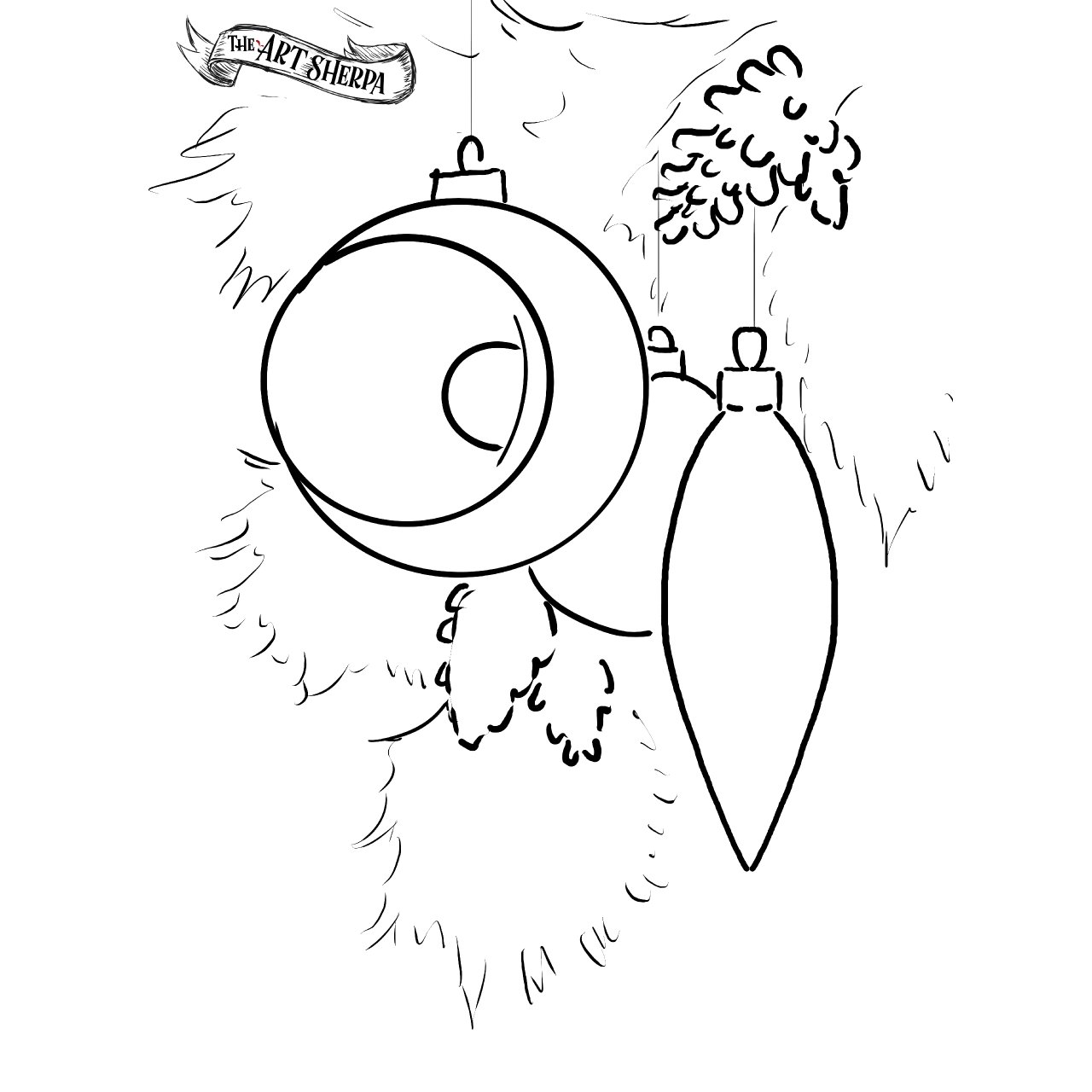 Vintage Ornaments Christmas Traceable - The Art Sherpa Community  The Art Sherpa