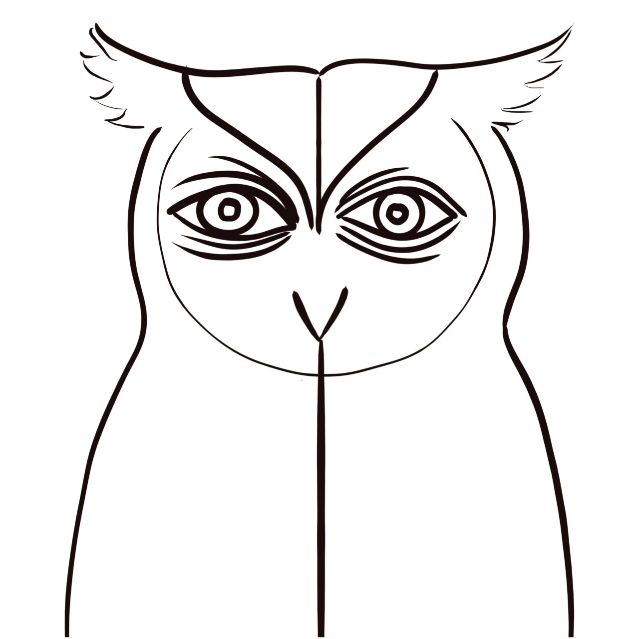 owl  Abstract  Acrylic April 2023 
