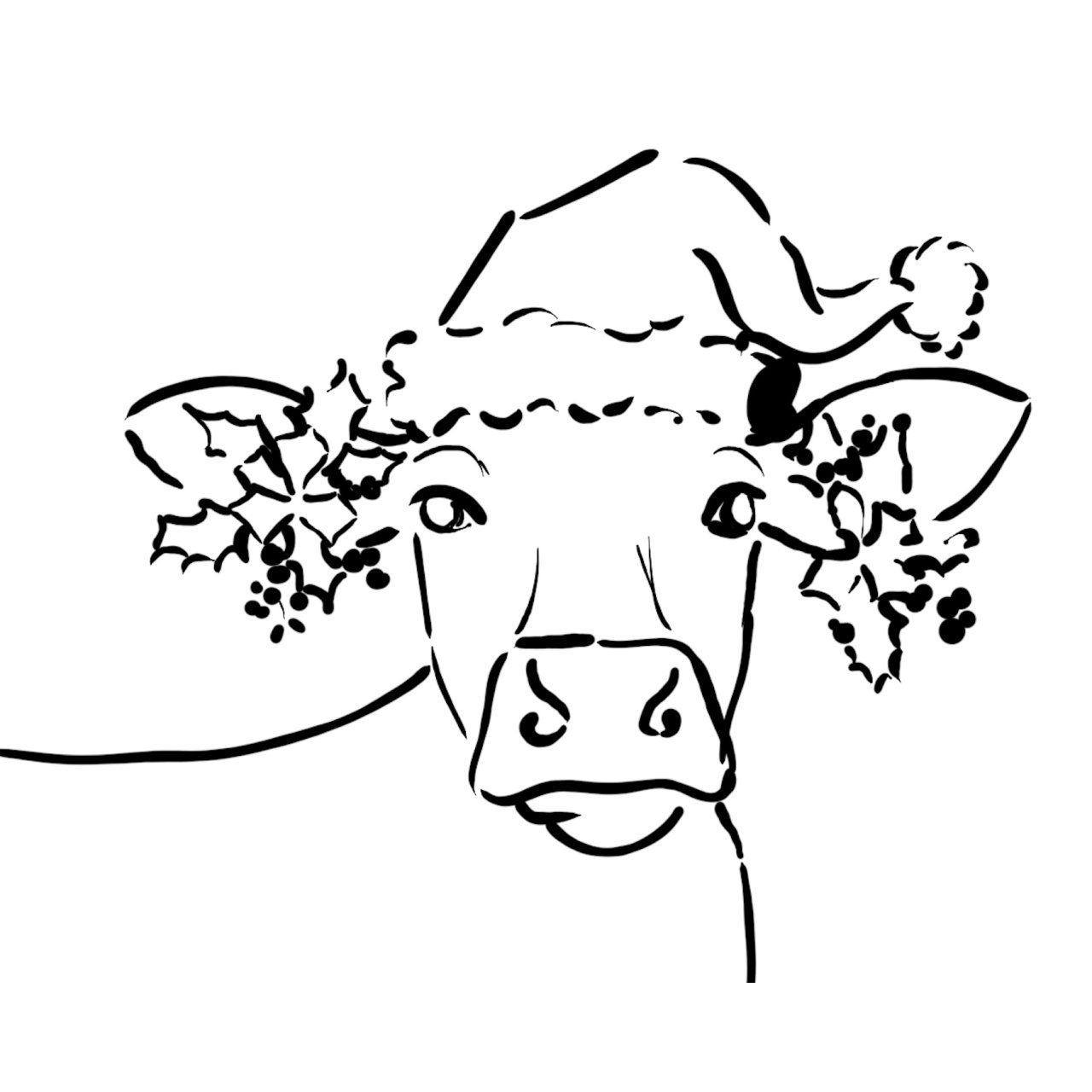 ZOOM CLASS Patron Exclusive Christmas Cow 