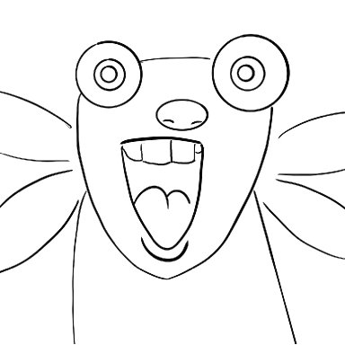 Funny Bee guy painting 