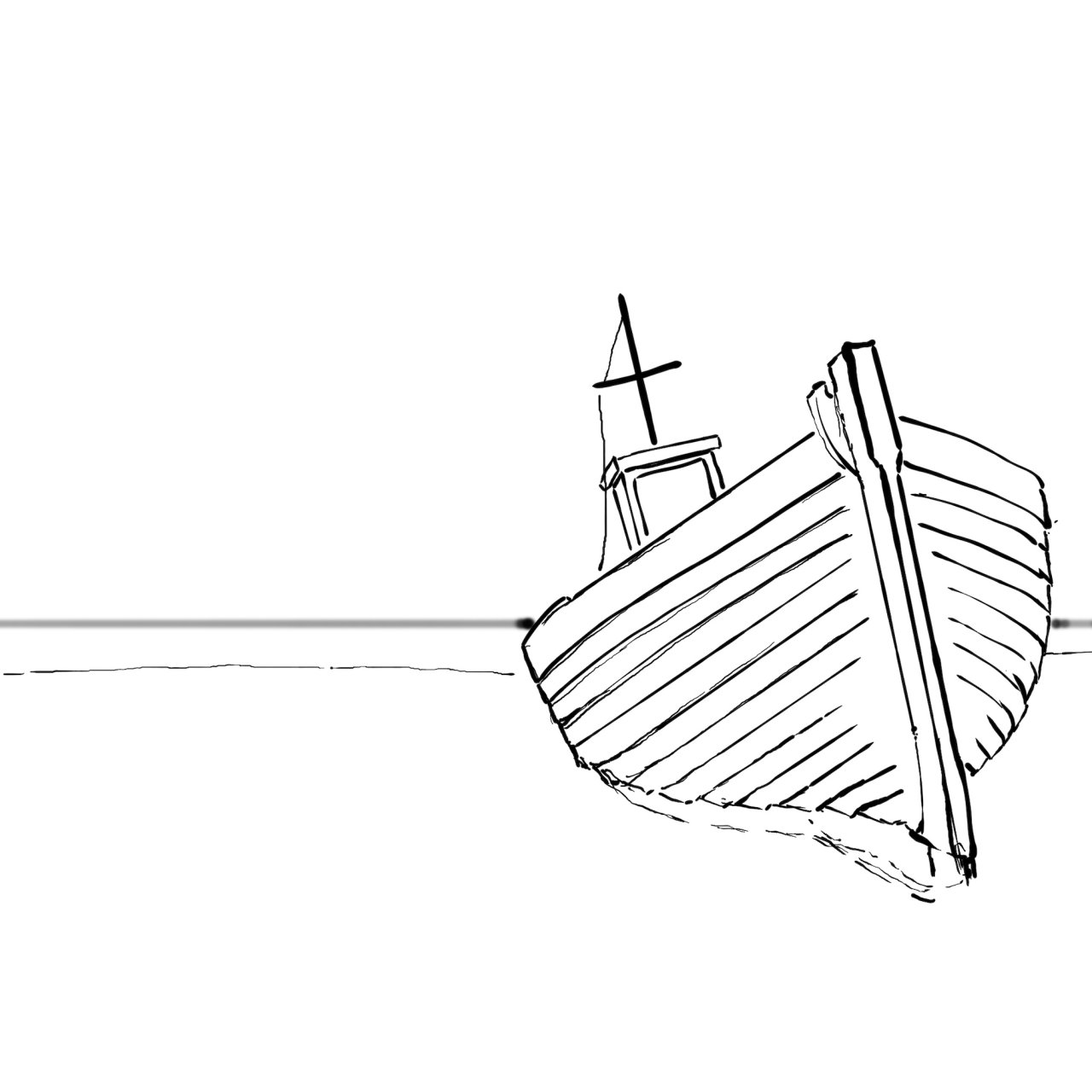 Sunset boat ocean beach 2024 
