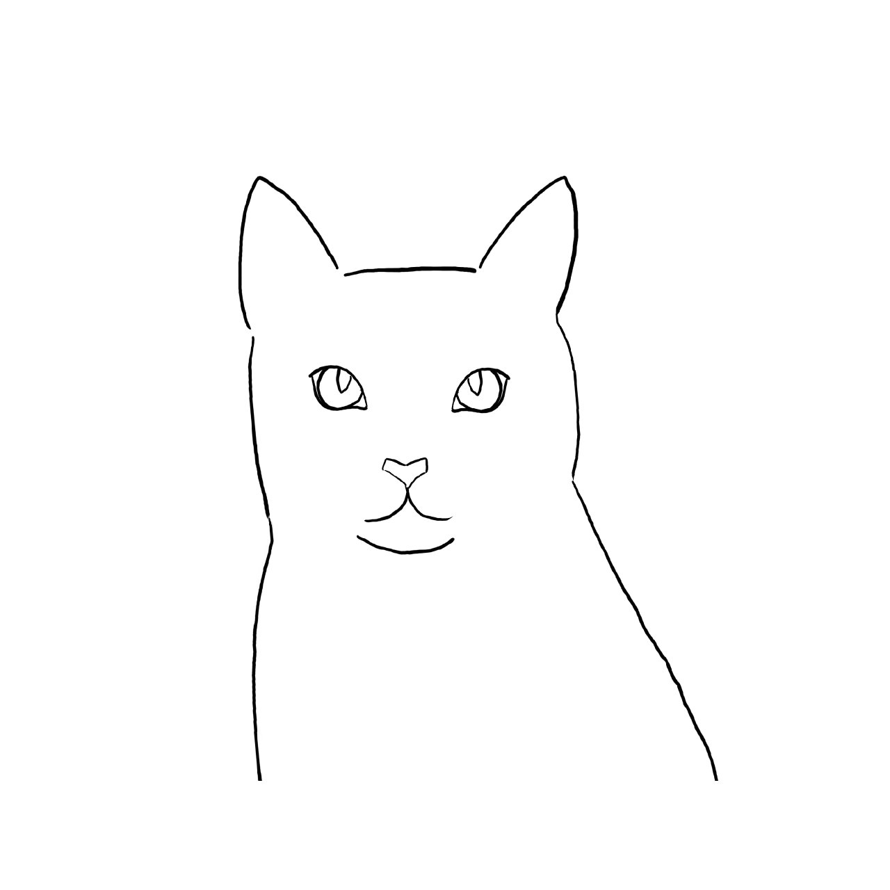 Patron and art retreat White cat in lavender 