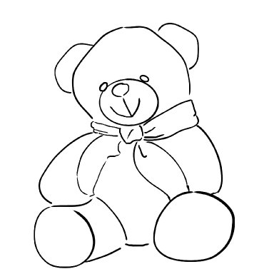 Winter teddy bear traceable 