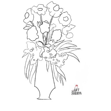 loose flowers vase 