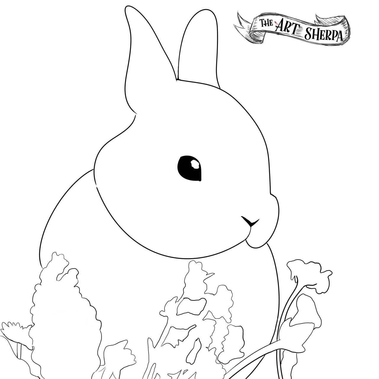 bunny clover Acrylic April trace 5.jpg