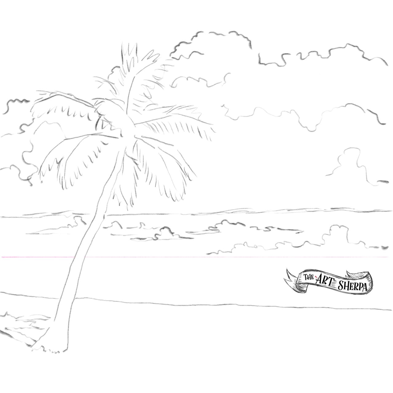 Realistic palm tree traceable 