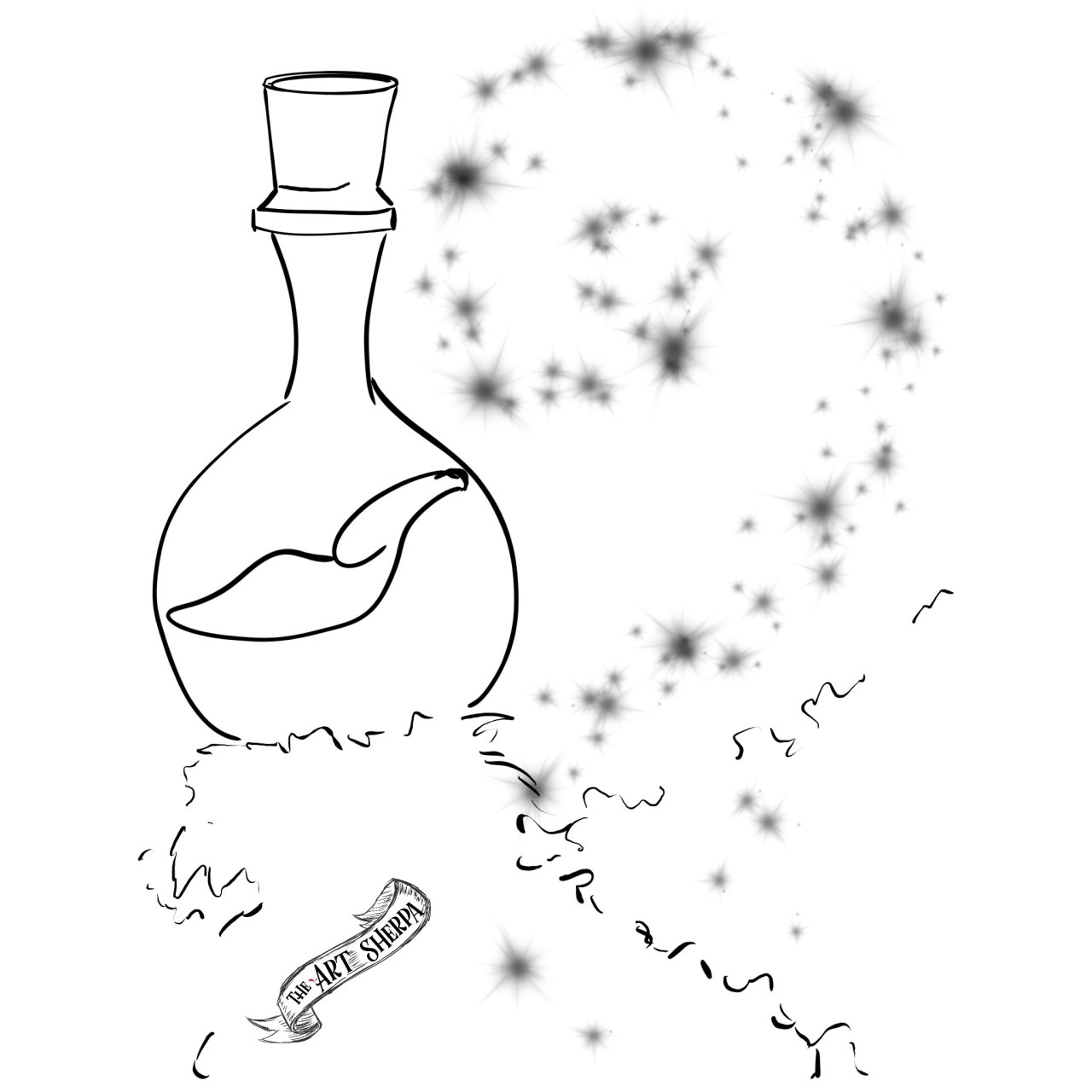 potion bottle traceable 