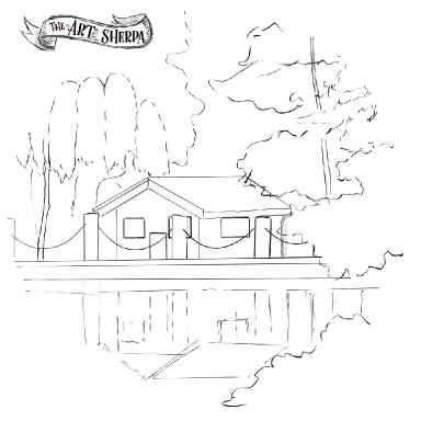 Autumn lake Cabin traceable 